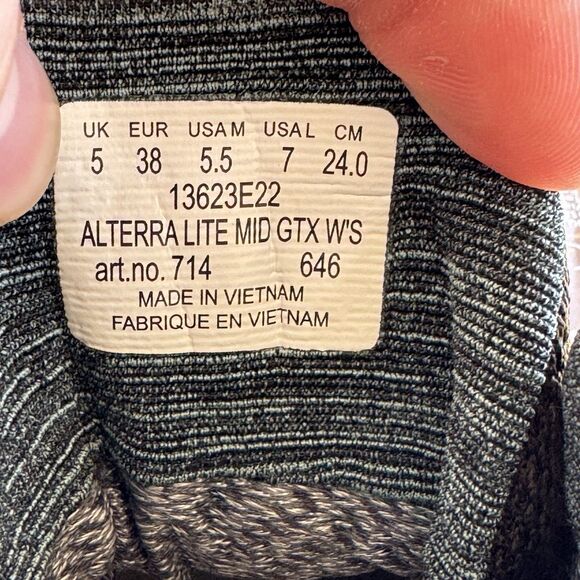 AKU 714 Alterra Lite Mid GTX W3 Men’s 5 Women’s 7 13623e22 Brown Blue Boots New‎ - Picture 9 of 11